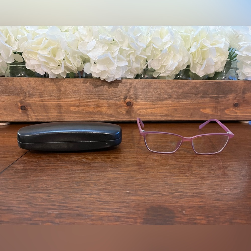 Light Purple Prescription Frames + Case - image 1